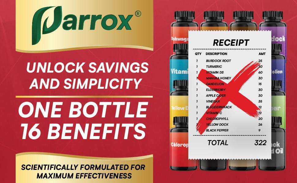 PARROX Ginger Multivitamin Supplement - Overall Wellness and Dietary Support - 16+ Extra Strength Ingredients - 60 Veggie Capsules - Made in USA PARROX Ginger Multivitamin Supplement - Overall Wellness and Dietary Support - 16+ Extra Strength Ingredients - 60 Veggie Capsules - Made in USA