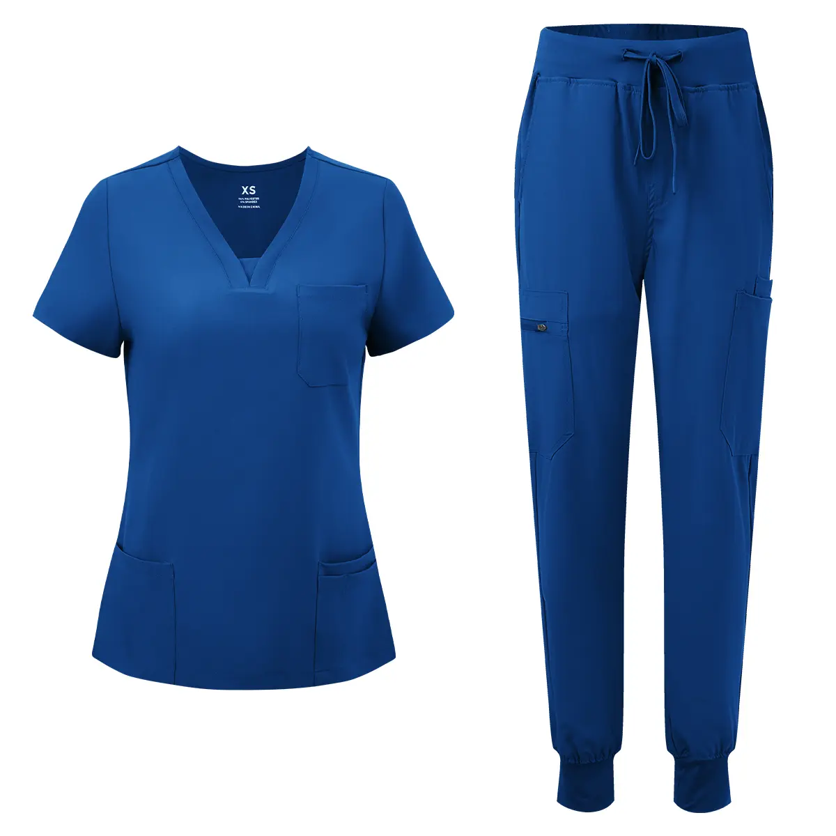 COZYFIT Women's Basic Lady Nova Workwear Uniforms Set - V-Neck Scrub Top, 10-Pocket Cargo Trouser,summeroutfits,vacationoutfits,bathingsuitwomenset,beachoutfits