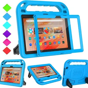 for Fire HD 10 Tablet Case (13th/11th Generation, 2023/2021 Release), Lightweight Handheld Built in Screen Protector with Handle Stand