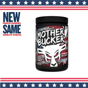 Bucked Up Mother Bucker Pre-Workout [20 Servings] - Intense Muscle Supplement with Beta-Alanine & Caffeine for Elite Athletes