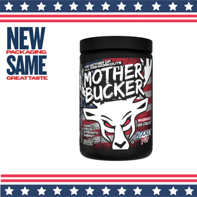 Bucked Up Mother Bucker Pre-Workout [20 Servings] - Intense Muscle Supplement with Beta-Alanine & Caffeine for Elite Athletes
