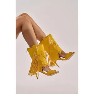 AZALEA WANG ALPHONSE YELLOW OPEN TOE SANDAL AZALEA WANG ALPHONSE YELLOW OPEN TOE SANDAL