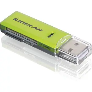 IOGEAR SD, microSD, MMC Card Reader / Writer, USB 2.0 Interface