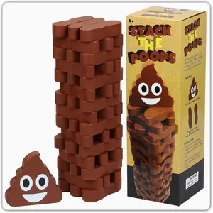 STACK THE POOPS – Funny Gag Joke Poop Stacking Tower Game for Kids & Parties