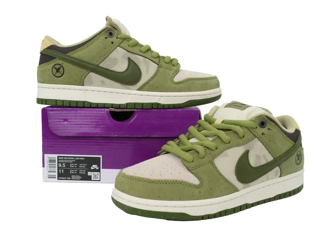 Army Green Off‑White Camo Patchwork Low‑top Sneakers Suede Unisex Retro Trendy Casual Shoes