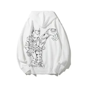 Men's JoJo's Bizarre Adventure Killer Queen Themed Hoodie - Made in the USA, Premium Cotton Blend, Relaxed Fit Streetwear Hoodie