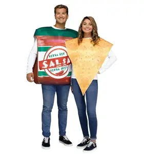 Chips and Salsa - Food - 2 in 1 - Couples Costume - Adult Unisex - One Size