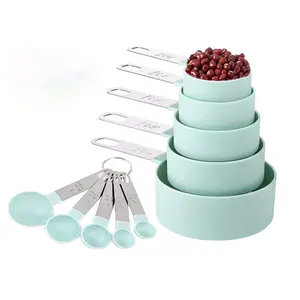 Measuring Cups & Spoons Set, 10pcs/set Stackable Stainless Steel Handle Measuring Cups, Kitchen Gadgets for Measuring Dry and Liquid Ingredient Measuring Cup Included