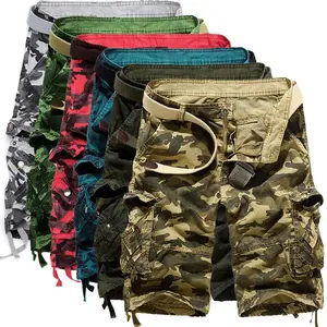 2025Men'sSummerLooseCasualCamouflageCargoShorts,PlusSize,Multi-PocketMid-LengthPants,95%Cotton,StylishWorkwearBreathableOutdoorMenswearWomen'sUltraHighRiseBikeShorts