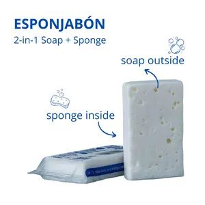 T.Taio Espanjabón – Dual-Action Soap and Sponge in One, Multiple Scents Bath Personal body wash  Shower Smooth Cleaning Daily Cleansing