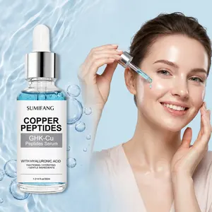 SUMIFANG GHK-Cu Copper Peptide Firming Essence 30ml – Copper peptides + Hyaluronic acid + Collagen peptides – Firming, moisturizing, and gentle formula | Improves elasticity and smooths deep wrinkles | Lightweight and quickly absorbed