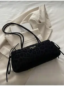 New Fashion Leopard Print Handbag for Party Outing Vacation Shopping Daily Use Coin Phone Storage Elegant Ladies Bag for Professional Women College Students Office Workers