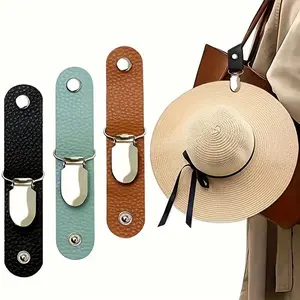 Mini Travel Hat Clip, 3 Counts Portable Durable Bag Clip, Purse Accessories, Reusable Travel Round Accessories for Women & Men, Teenage Girl Gifts, Bag Charms, Accessory for Bags, Bag Charm Set