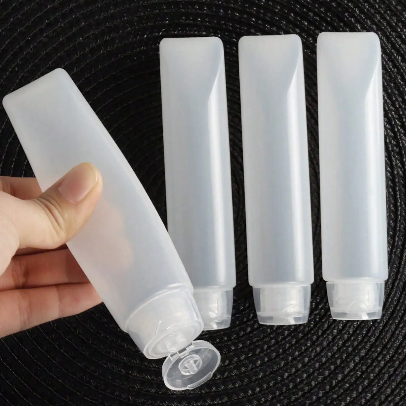 Portable Travel Bottles Set, Leak Proof Squeeze Containers for Toiletries, Refillable Cosmetic Containers for Shampoo, Conditioner, Lotion, Makeup Container, Cosmetic Storage
