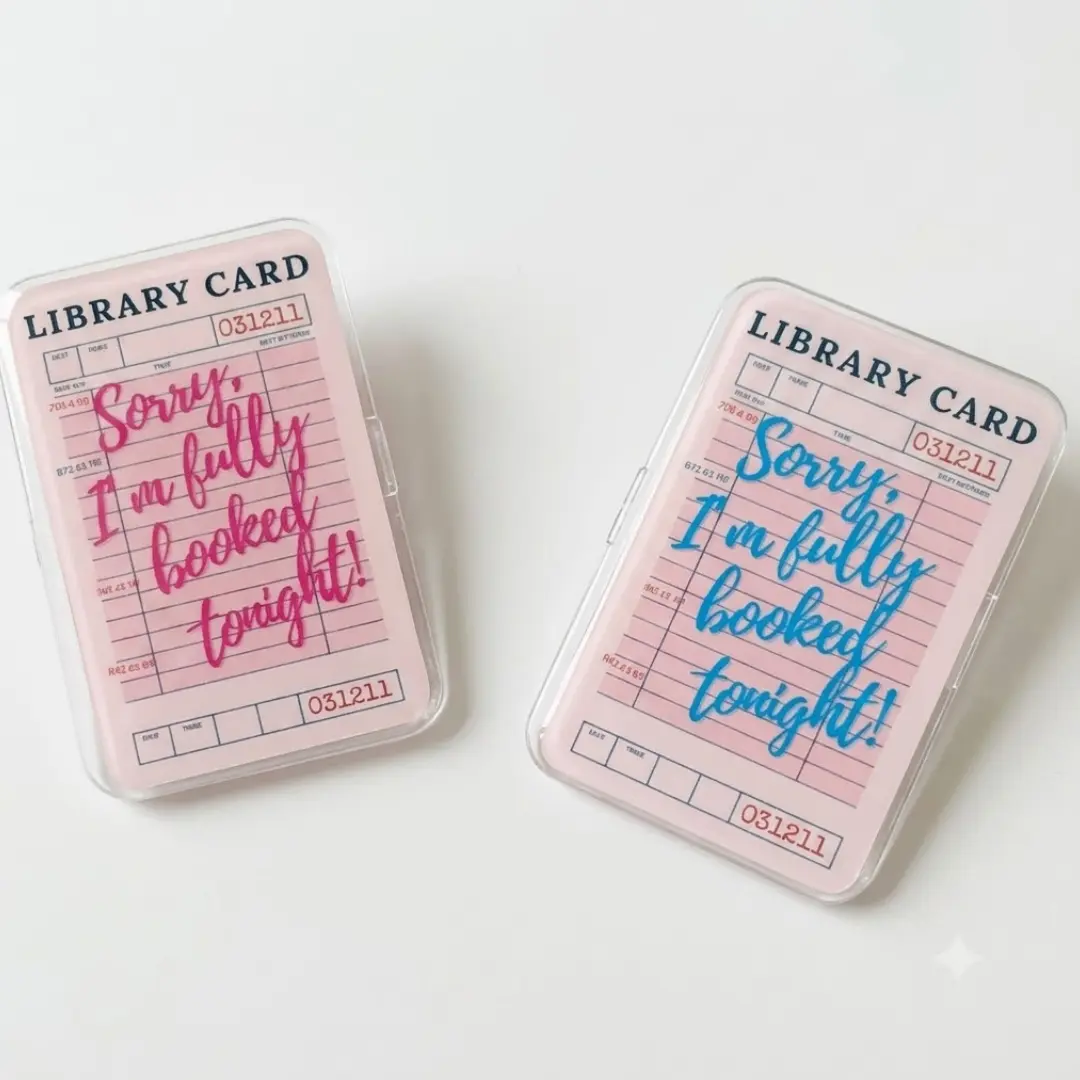 Sorry I'm fully Booked Tonight Kindle Phone Grip Library Card Magnetic Kindle Holder Kindle Accessories Bookish Merch Gift for Book Lover