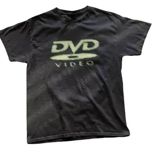 DVD Video nostalgic green logo, Vintage gaming T-Shirt, 2000s aesthetic, Retro good shirts tiedye mugshot shirt breezy shirt Cotton Menswear