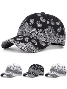2025 Simple Creative New Skateboard Hat Paisley Pattern Outdoor Cycling Mountain Climbing Sports Sunshade Hat Daily Leisure Commuting Wear Decorative Hat Male Female Multi Functional Adjustable Street Pop Hip Hop Hat Adjustable Sunscreen Hat Caps Men