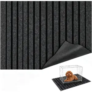 Crate Mat "x32" Extra Thick  Non-Slip Kennel Pad, Absorbent Striped Design for Under Crate,  & Washable  Mat for Crate