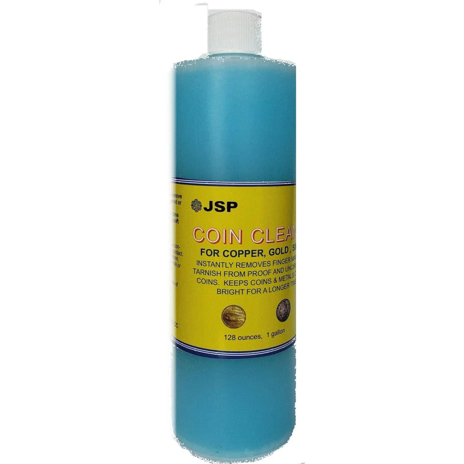 JSP Super Coin Cleaner - 16 oz Household Cleaning Solution, Cleaning Products, Toxin-Free All-Purpose Cleaner for Silver, Copper, Gold Jewelry & Bars, Safe for Collectors (Tarnish & Fingerprint Remover), Toxin-Free All-Purpose Cleaners