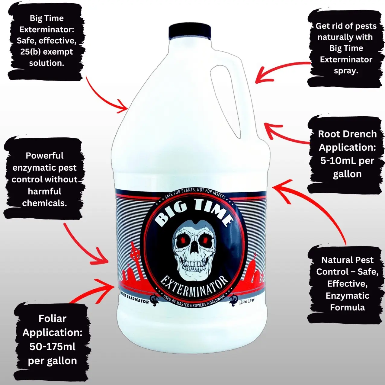 Big Time Exterminator simple, natural effective pesticide concentrate - 1 Gallon