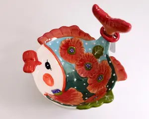 KISSY FISH DIP BOWL WITH SPREADER SET
