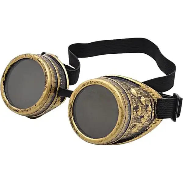 4E's Novelty Steampunk Goggles for Men & Women – Gothic Accessories for Cosplay & Halloween