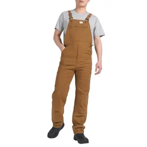 Men’s Flex Canvas Bib Overalls – relaxed-fit, lightweight work overalls with adjustable straps and multiple pockets; stretch comfort for menswear suits