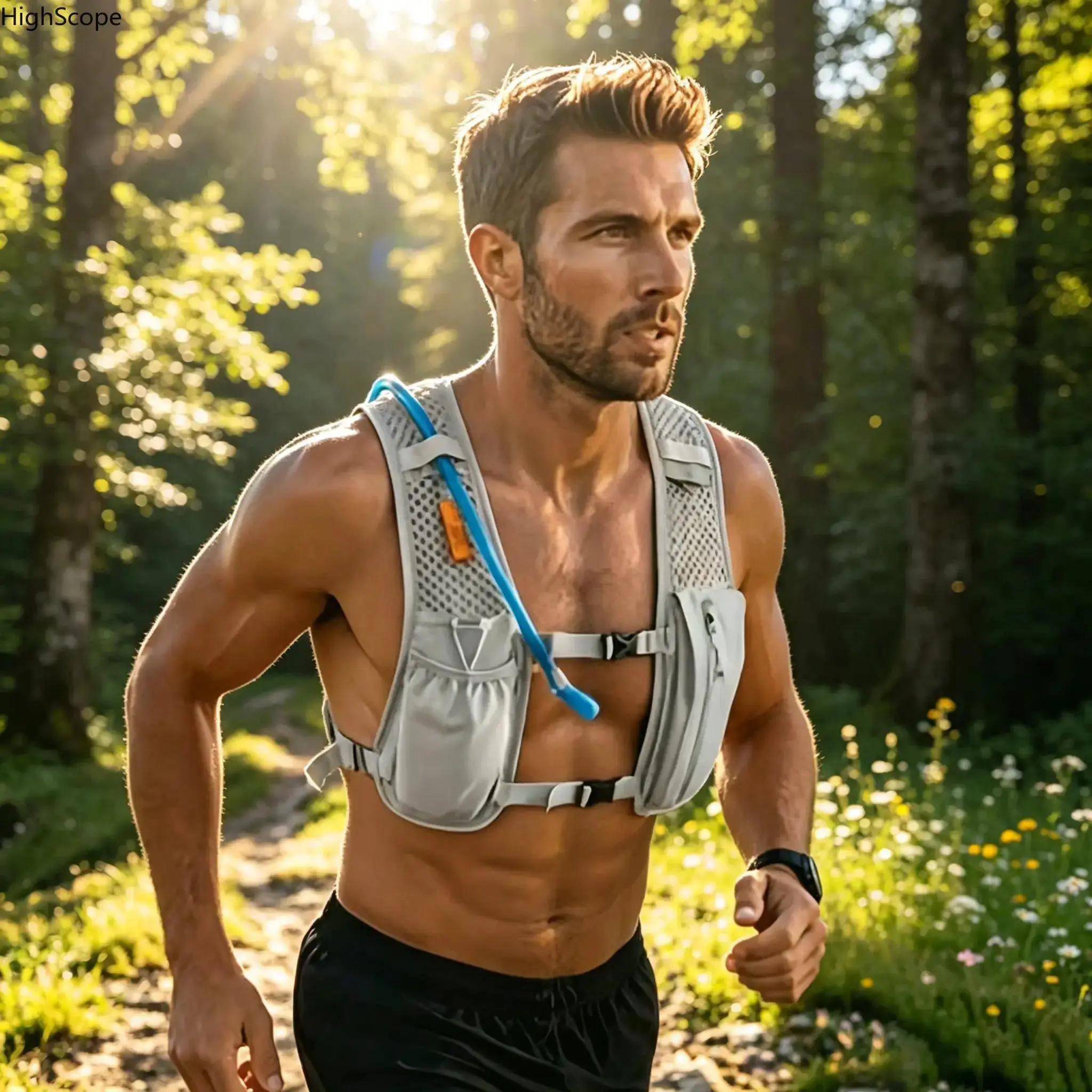 Ultralight Hydration Running Vest for Runners - Sport Accessories with Water Bottle, Comfortable, Practical, Easy to Carry, Everyday Use Support, Active, Training, Daily, Backpack, Convenient For On-The-Go Hydration