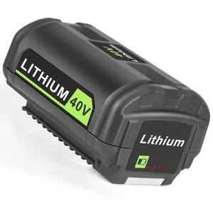 6.0Ah 40 Volt Lithium Battery for Ryobi 40V Battery, High Capacity 40-Volt Lithium Battery Compatible for Ryobi 40V OP4026 OP4030 OP4040 OP40501 OP40602 Batteries