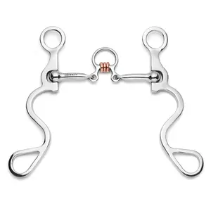 Long S Shank Bit with Three Piece Jointed Copper Rollers