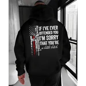 If I’ve Ever Offended You Hoodie – Funny Savage Gun Humor T Shirt for Men – Tactical Attitude Graphic Sweatshirt