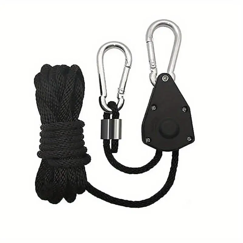 1pc Heavy Duty Ratchet Hangers - Durable & Adjustable for Grow Light Support, Perfect for Indoor Gardens, Camping & Plant Care - Securely Hang Fans, Filters & Equipment