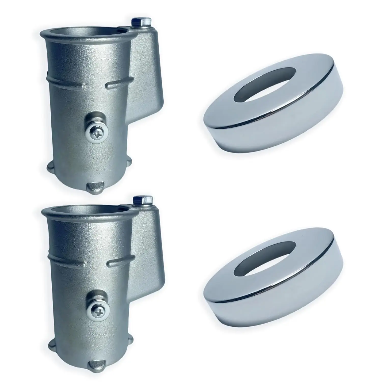 316 Stainless Steel Anchor Bolt and Sheath Pool Guard Set, 4'' for 1.90 OD Pipe, Pool Ladder Anchor Bolt (2 Sets)