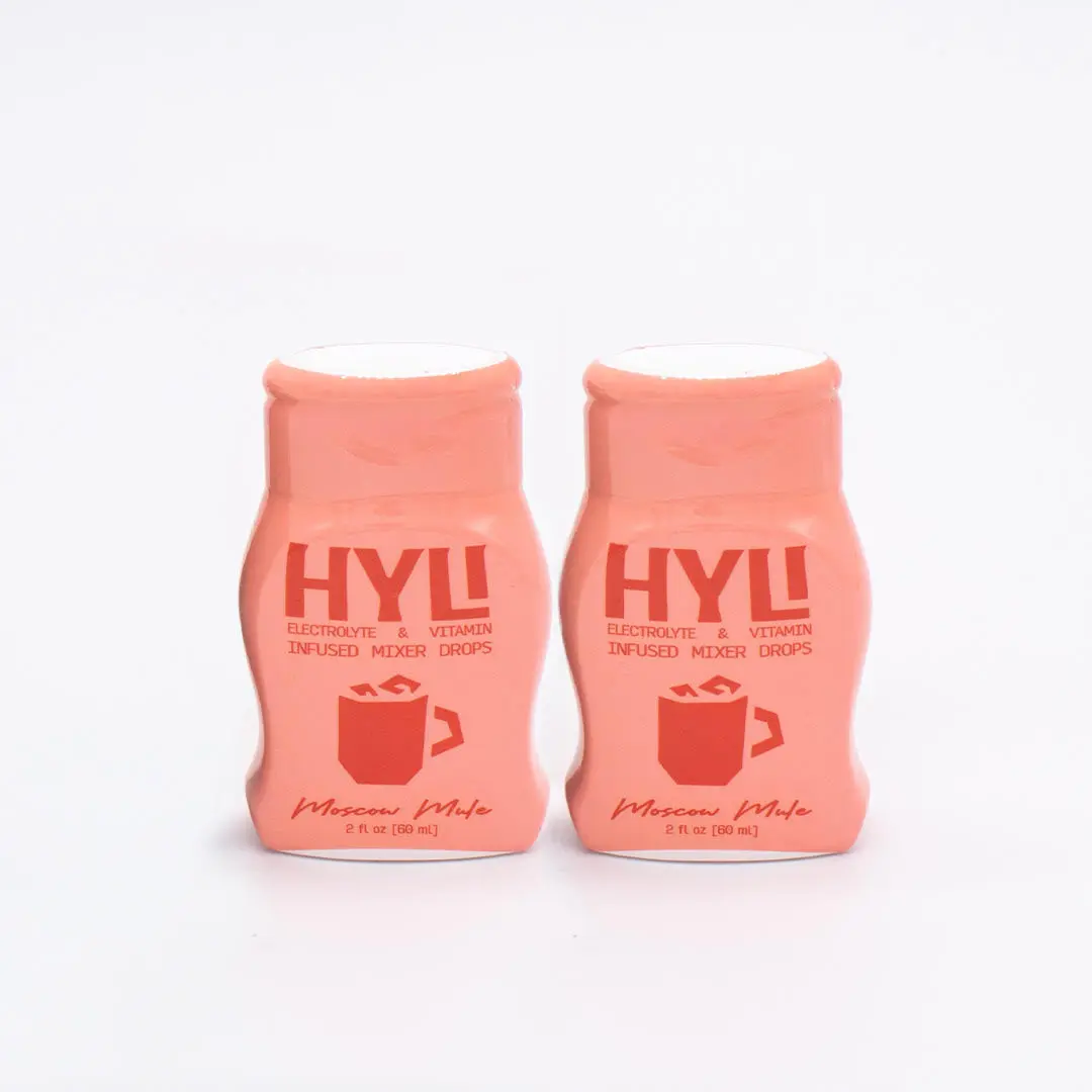 Hyli Moscow Mule Mixer Drops 2-Pack - Electrolyte & Vitamin Infused Mixer Drops. 0 Calories, 0 Sugar, All natural ingredients