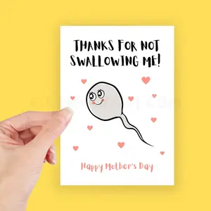 Funny Mother's Day Card, Rude Inap.ropriate Prank Card