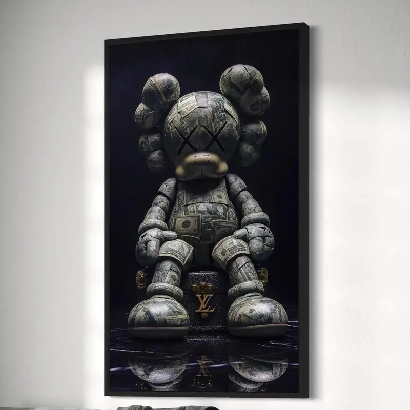 [Sale off up to 65%][Free Ship] KAWS Art Poster, Modern Street Art Print, Hypebeast Decor, Trendy Bedroom and Living Room Decor