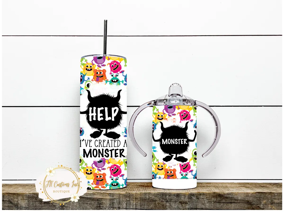 Mama and Mini Monster Tumbler Set