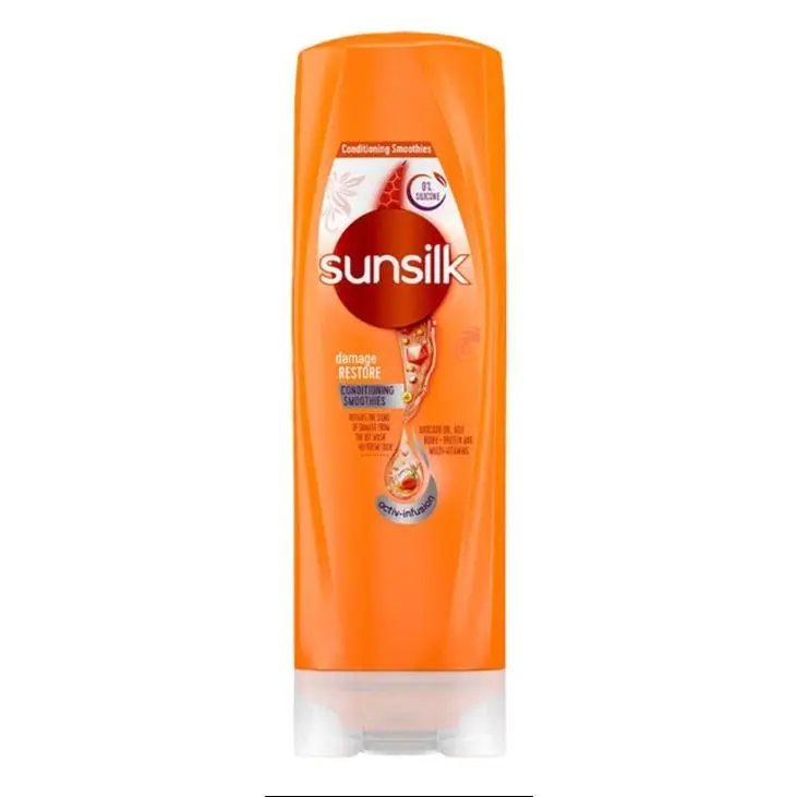 Sunsilk Damage Restore Hair Conditioner with Hydrolyzed Keratin & Coconut Oil, Daily Hydrating Haircare for Smooth, Chemically Treated Hair, 300ml, None, Detangling, Liquid