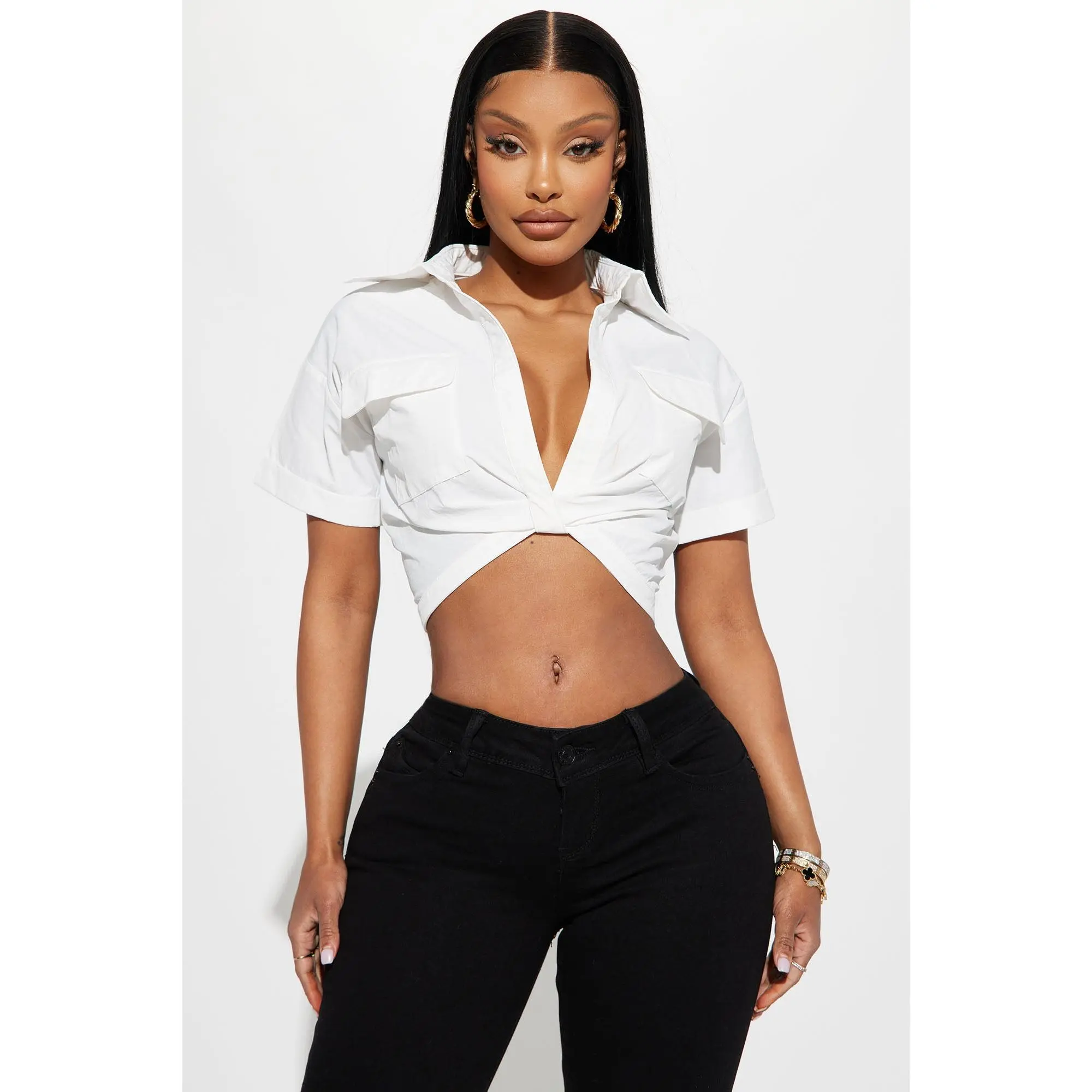 Catch Me Chillin' Top - White