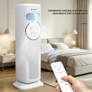 Portable Air Conditioner 4-in-1 – Personal Cooling Fan with Humidifier, Atmosphere Light & USB Power – Small Space Mini AC for Desk, Bedroom, Camping – Silent & Energy-Saving