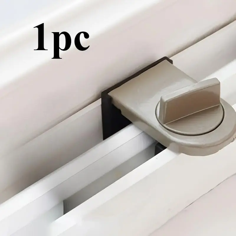 1pc Sliding lock, featuring anti-hand entrapment, anti-theft, anti-drop and safety locking functions, is suitable for use in family bedrooms, bathrooms, offices and door locks, Locking Device