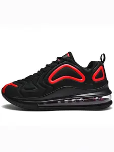 Men's Cushioned Running Shoes, Comfortable Breathable Non-Slip Shock Absorption, Mesh Upper, Casual Trendy Sneakers for Spring & Fall, Athletic Shoes, Sporty Running Shoes