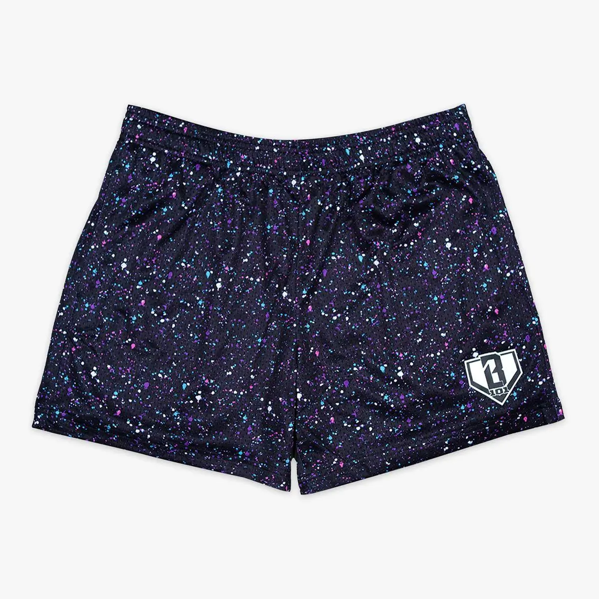 Baseball Lifestyle 101 - Splatter Galaxy Mesh Shorts for Youth & Adults | Lightweight & Breathable Summer Sports Shorts for Casual & Outdoor Style for Women & Men | Baseball Training, Gym & Everyday Activewear | Perfect Gift for Him