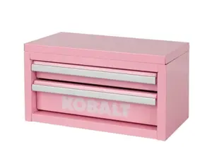 Kobalt Mini 2-Drawer Tool Box, Pink Steel, 10.83-in W x 5.91-in H x 5.91-in D