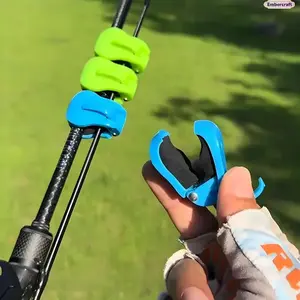 2PCS Fishing Rod Clip Holder, Quick-Attach Fishing Equipment Organizer, Tool-Free 1-Handed Soft Grips for 2-Piece Rods, Portable Tackle Storage Accessory for Boat, Kayak