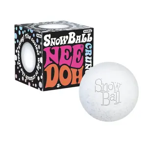 NeeDoh SnowBall Crunch – Snow-Like ASMR Sensory Toy with Crunchy Sound, Soft Stretchy Dough, Ages 3+