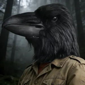 Adult Raven Latex Bird Mask, Realistic Mask, Funny Horror Beak Cosplay Prop, Halloween Masquerade Joker Crow Costume Accessory