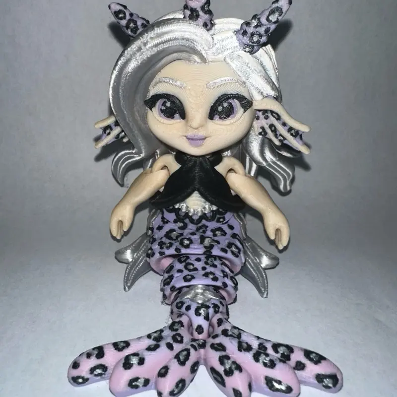 3D printed Flexi Mermaid Figurine