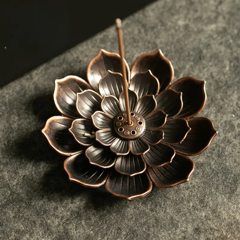 Lotus-shaped incense holder, multi-hole incense base, incense tray, Incense Dish, incense stand, incense burner, aromatherapy diffuser, Home Fragrance Decor