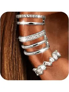 Ear Cuffs Non-Piercing Earrings for Women, Cute Clip-On Cartilage Earring in, Dainty Fake Piercings for Stylish Look, High Quality Earrings